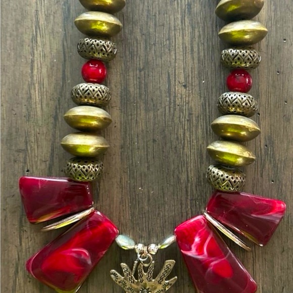 Tribal TeePee Statement Necklace - Picture 4 of 7